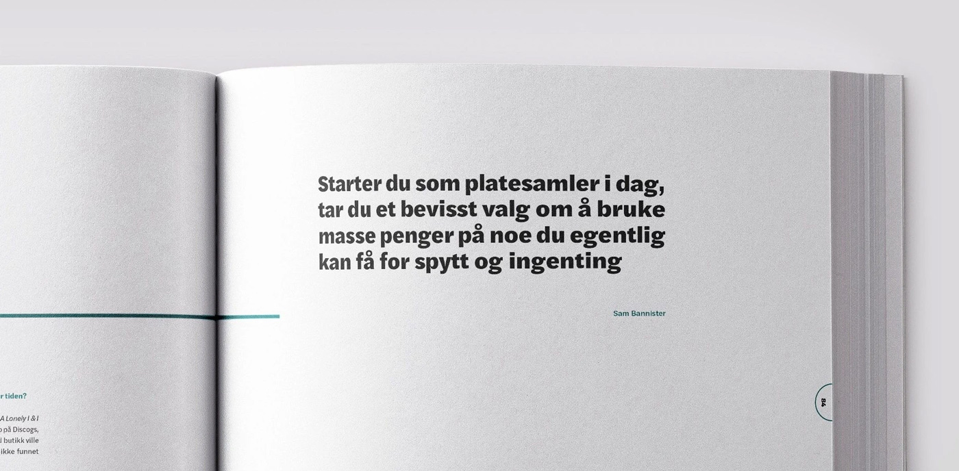 Detail of quote text block in magazine