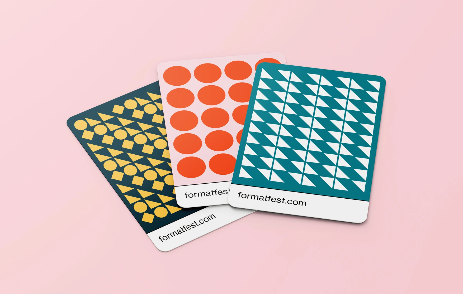 Three playing cards